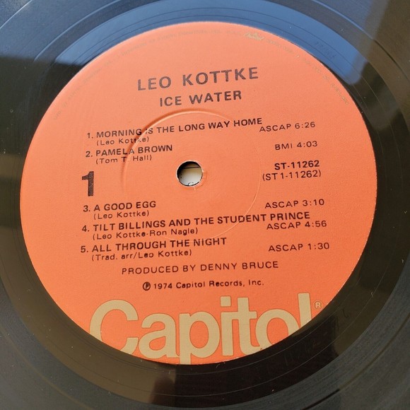 Leo Kottke Ice Water 1974 Vinyl LP Tested VG++ Contemporary Folk Guitar Wizardry - Picture 5 of 12